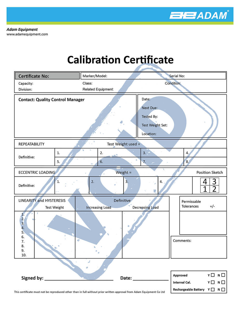 Calibration Certificate Calibration Certificate